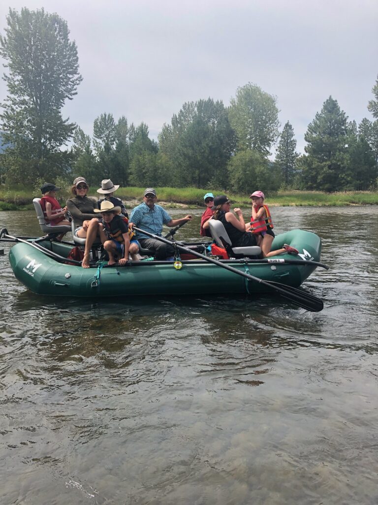 Guests and guide on the Bitterroot River